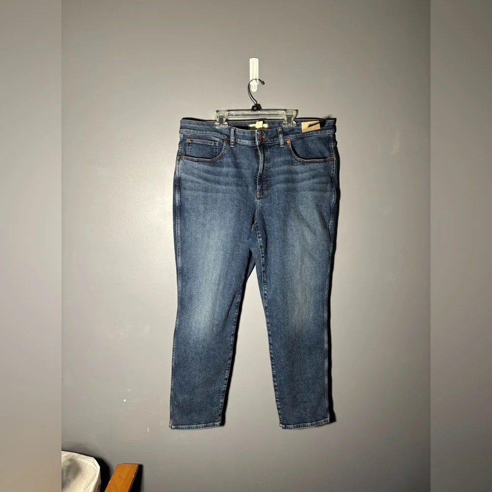Madewell Plus Curvy Mid-Rise Stovepipe Jeans in Deming Wash Size 18W - Picture 3 of 7
